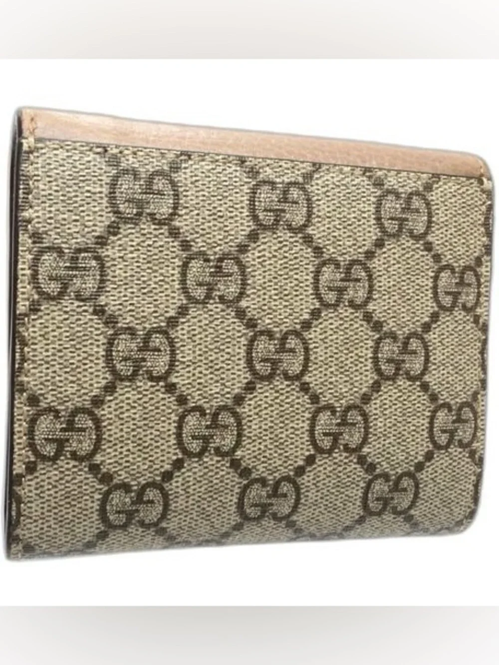 Gucci Bi-color GG Marmont Wallet Beige Canvas and Leather w/ branded dusty - EUC - Picture 5 of 7